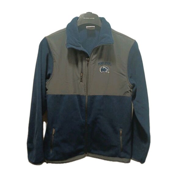 Colosseum Navy Penn State Loins Zip-up Jacket Youth (16-18) Or Women's Small - Picture 1 of 9